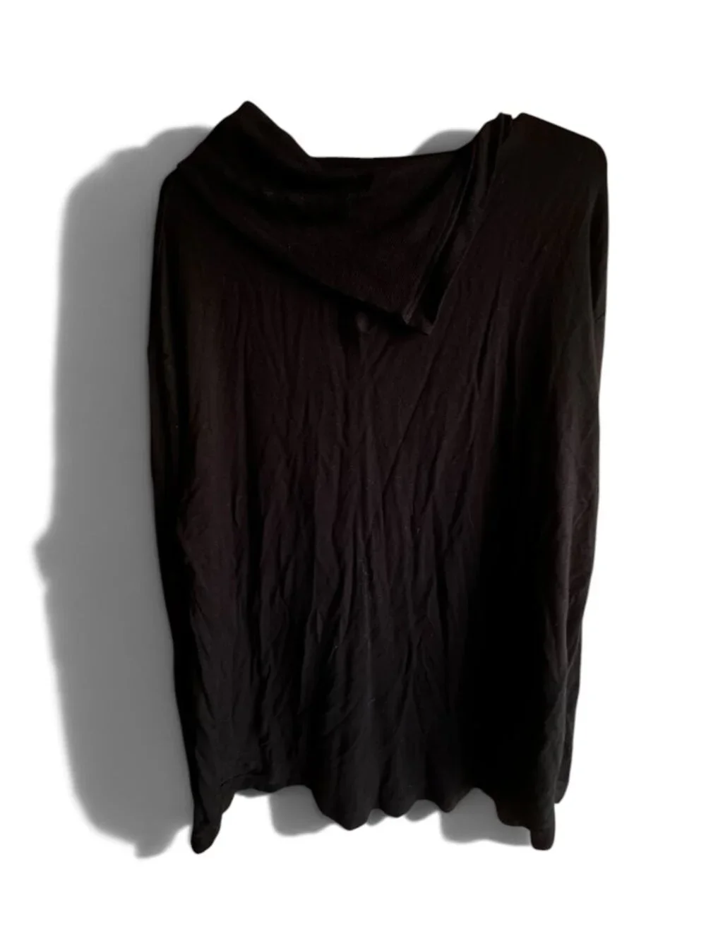 Cynthia Rowley Black Cowl Neck Long Sleeve Pullover Top Size M